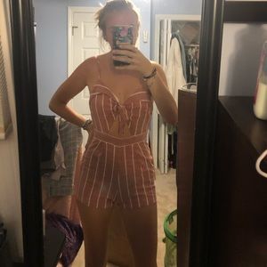 Pinstripe romper